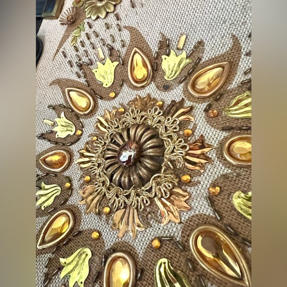 Vintage 1960s Enid Collin’s Style Beaded Handbag With Sparrows & Snowflakes - Picture 14 of 16